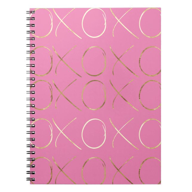 Carnet Glam XOXO Chic Gold Rose Girl (Devant)