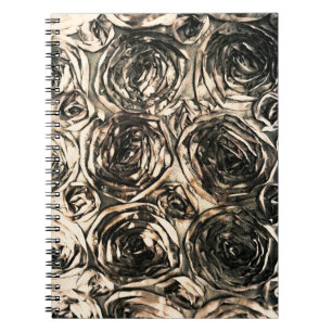 Carnet Glamor Rose Bronze Or Rustique Floral Glam
