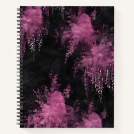 Carnet Glitter Rosa sobre Negro