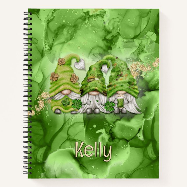 Carnet Gnomes de la Saint-Patrick sur l'encre d'alcool ve (Devant)