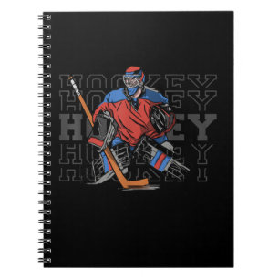 Carnet Goalie De Hockey Sur Terrain Avec Slogan - Hockey