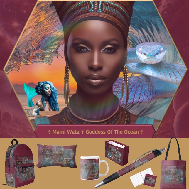 Carnet Gods and Goddess Of Water (Get the full “Gods + Goddesses Of Water” collection: https://bit.ly/OurAncestorsZazzle.)