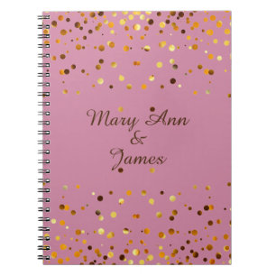 Carnet Gold Confetti Parties scintillant Faux Foil Artisa
