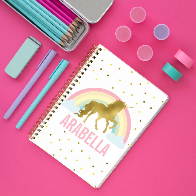 Carnet Gold Unicorn Girls (Créateur téléchargé)