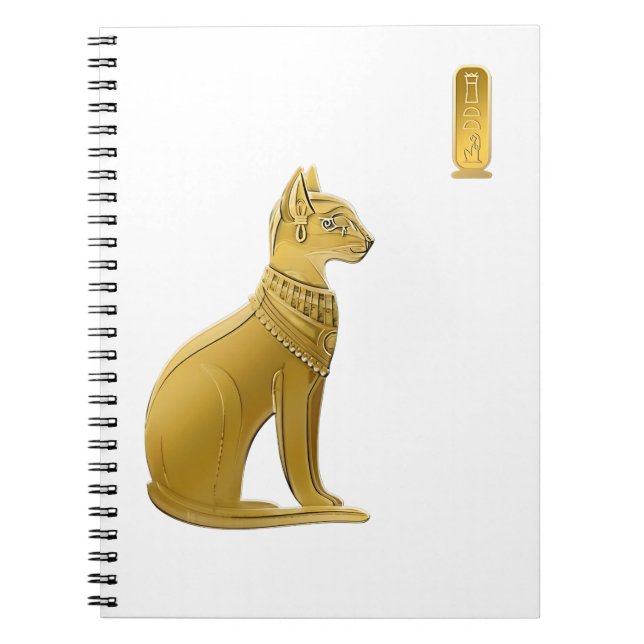 Carnet Golden Bastet - Déesse égyptienne de la protection (Devant)