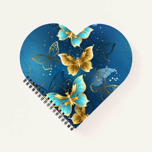 Carnet Golden butterflies (Devant)