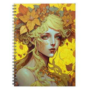 Carnet Golden Elf Fairy Fae Imaginaire Art