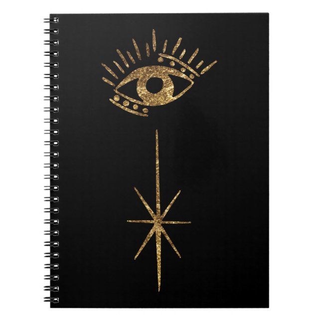 Carnet Golden Eye | Journal mystique (Devant)