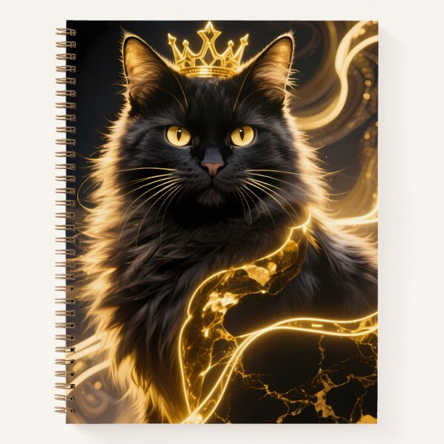 Carnet Golden King Cat Two (Devant)