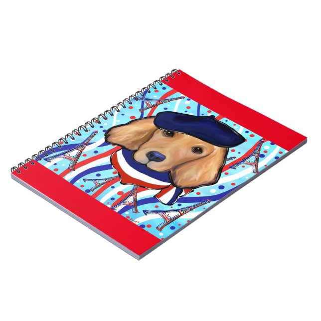 Carnet Golden Retriever français (Côté gauche)
