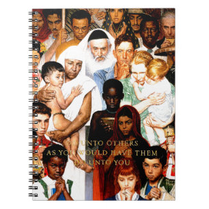 Carnet Golden Rule (Do to other) par Norman Rockwell
