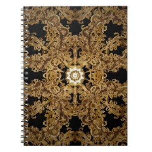 Carnet Golden Seamless main dessinée, Arrière - plan vint