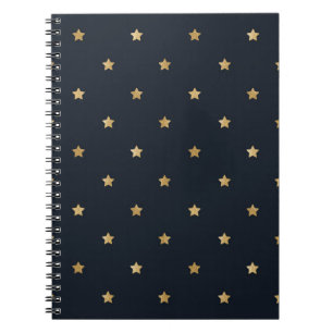 Carnet Golden Stars on Midnight Black