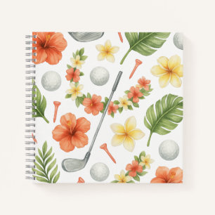 Carnet Golf Hawaiian thème pour Golfer