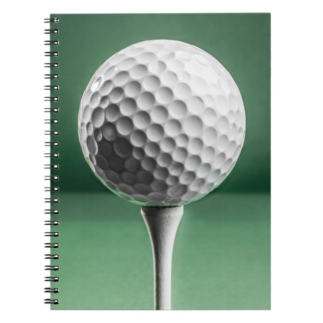 Carnet Golfball sur Tee (Devant)