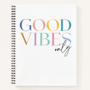 Carnet Good Vibes coloré uniquement