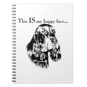 Carnet Gordon Setter Happy Face