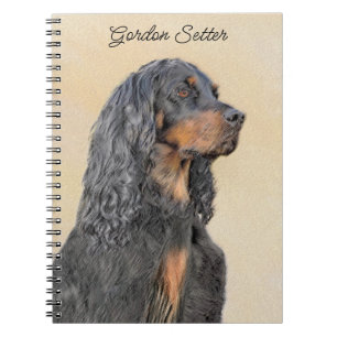 Carnet Gordon Setter Peinture - Joli art original chien