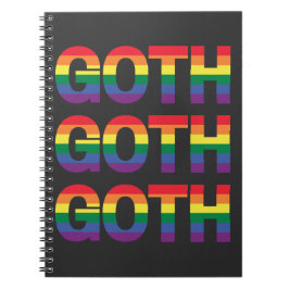 Carnet Goth LGBTQ+ Arc-en-ciel
