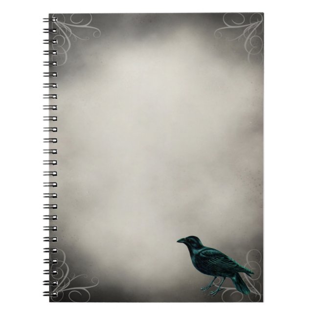 Carnet gothique noir de Raven (Devant)