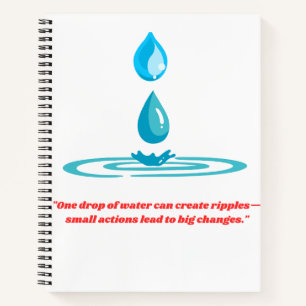 Carnet Goutte d'eau design premium