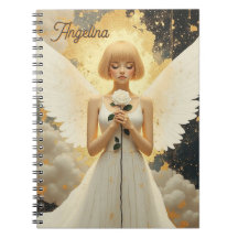 Grâce céleste ange joli et rose personnalisé