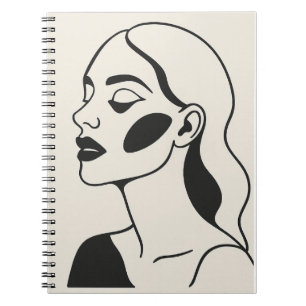 Carnet Grace et élégance le portrait d'une femme noble