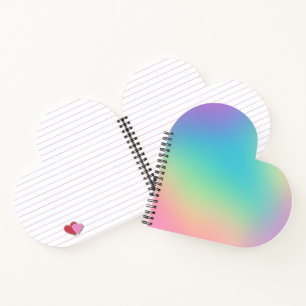 Carnet Gradient arc-en-ciel magnifique