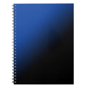 Carnet Gradient noir et bleu