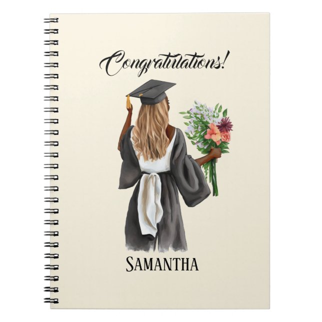 Carnet Graduation de l'aquarelle personnalisée (13) (Devant)
