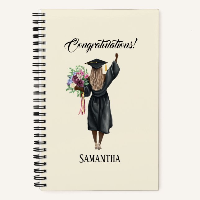 Carnet Graduation de l'aquarelle personnalisée (7) (Recto)