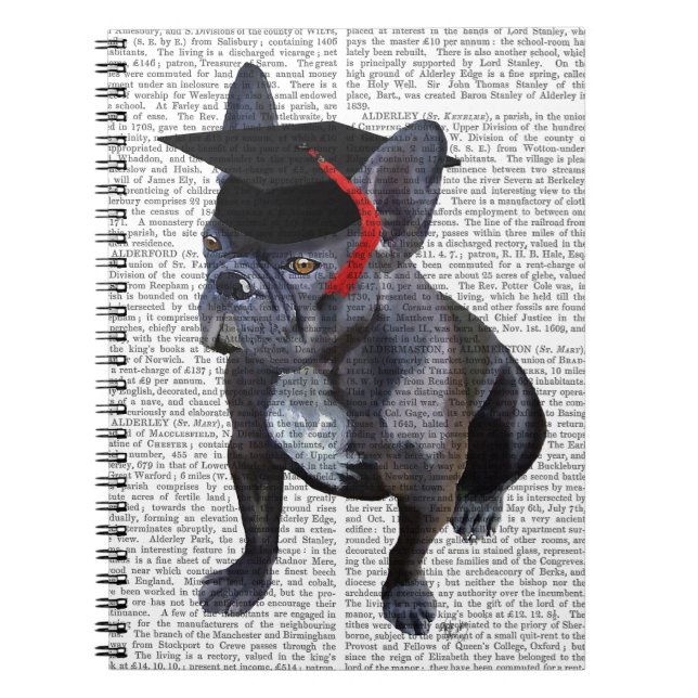 Carnet Graduation French Bulldog (Devant)