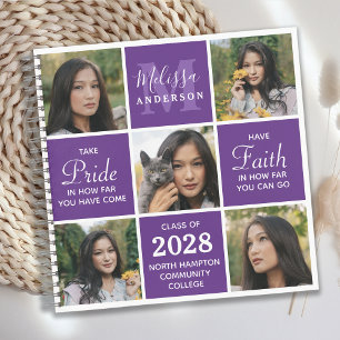 Carnet Graduation Modern 5 Photo Collage GuestBook