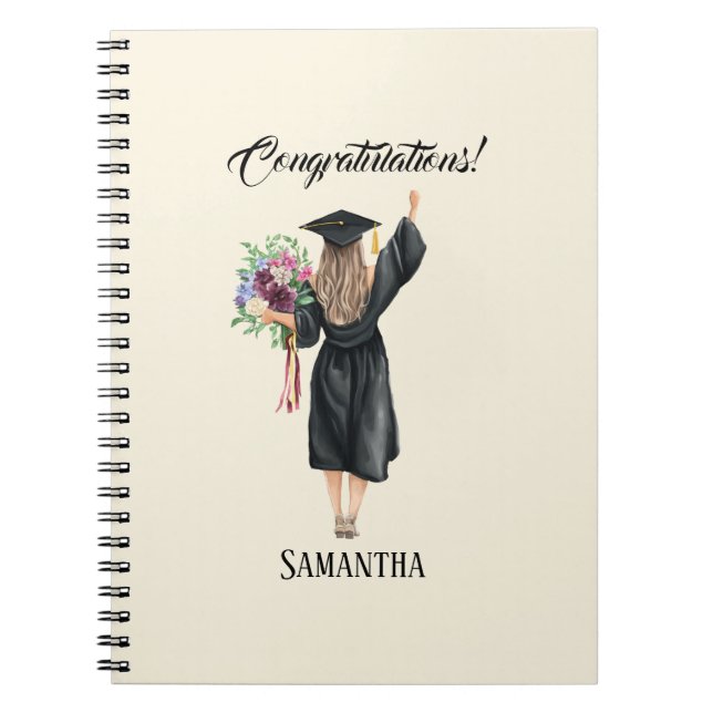 Carnet Graduation personnalisée de l'aquarelle (8) (Devant)