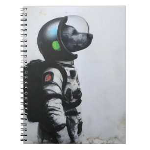 Carnet Graffiti de Whimsical Chien Astronaut Street Art