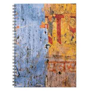 Carnet Graffiti peint au mur devanagari