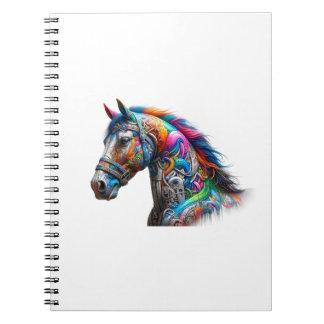 Carnet Grafity cheval coloré