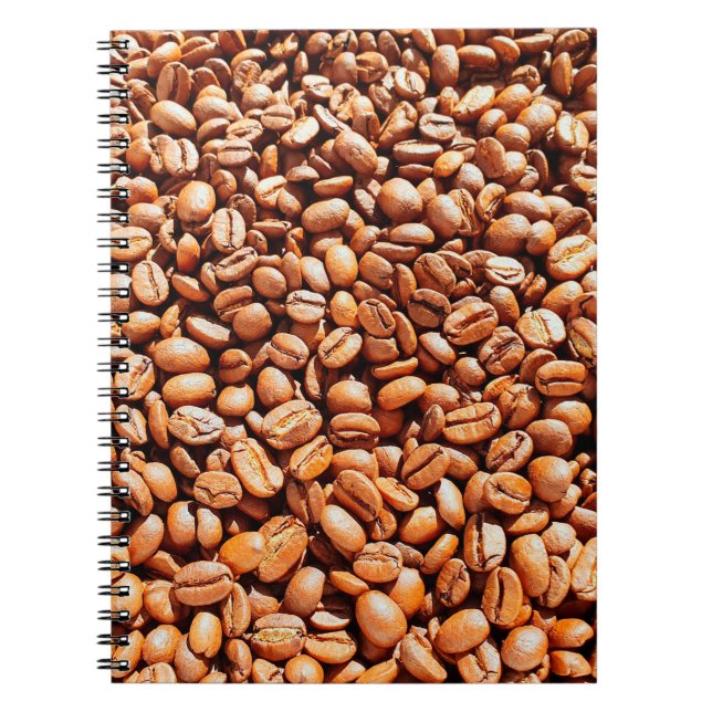 Carnet grains de café aromatiques rôtis au soleil, café (Devant)