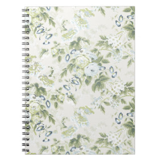 Carnet Grand Chintz Rose Sauge, Jardin Anglais