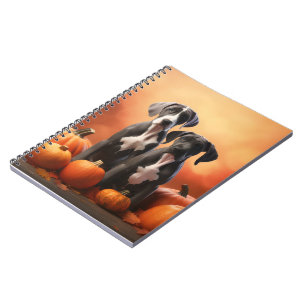 Carnet Grand Chiot Danse Automne Délice Citrouille