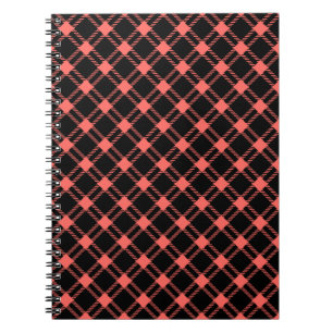 Carnet Grand diamant de trois bandes - rouge en pastel