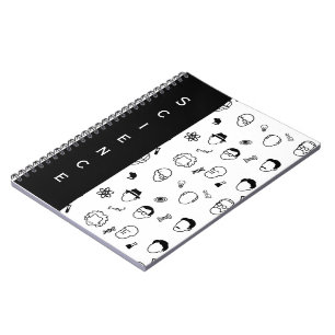 Carnet Grand esprit moderne ligne art, texte - modifiable