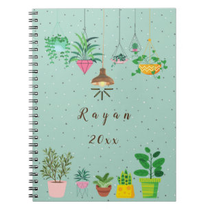 Carnet Grand planificateur plante (8,5 po x 11 po)