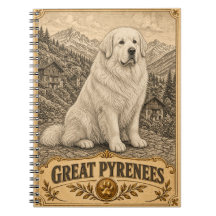 Grand Pyrenees, Chien du Patrimoine Vintage