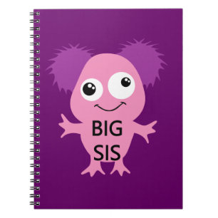 Carnet Grand Soeur Rose Monster