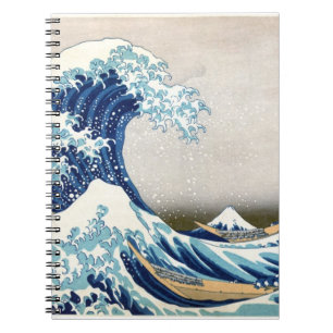 Carnet Grande vague au large de Kanagawa Hokusai Art