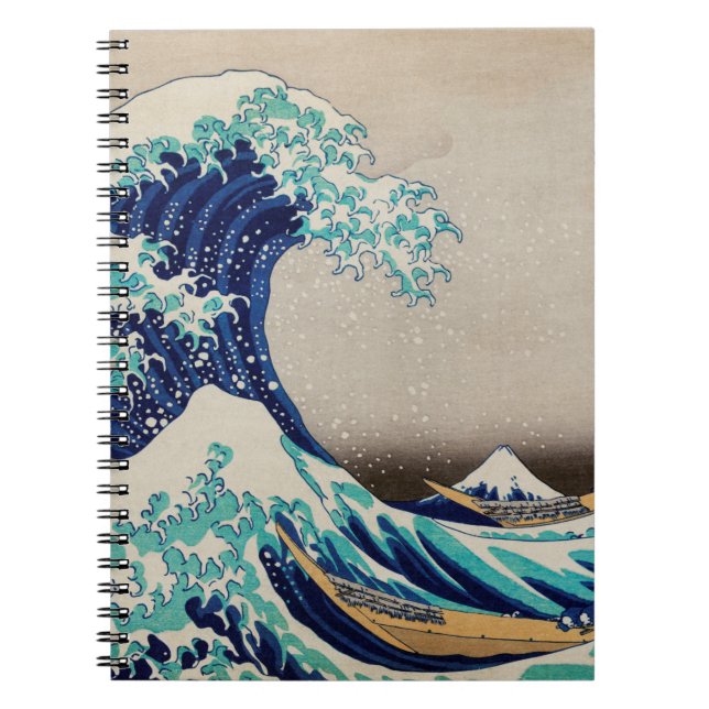 Carnet Grande vague d'Hokusai au large de Kanagawa. art j (Devant)
