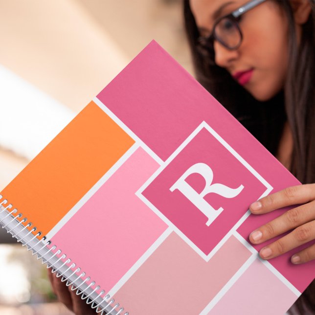 Carnet Grandes bandes femelles avec Monogramme (Créateur téléchargé)