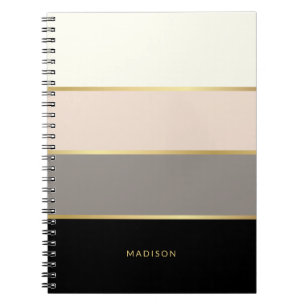 Carnet Grandes bandes femelles avec votre nom ou votre mo