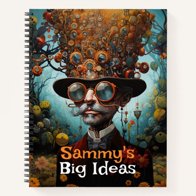 Carnet Grandes idées personnalisées Steampunk (Devant)